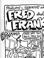 stationed in germany with fred and frank, comics, cartoons