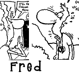 Fred and Frank cartoons,Kaufman,cartoon, comic